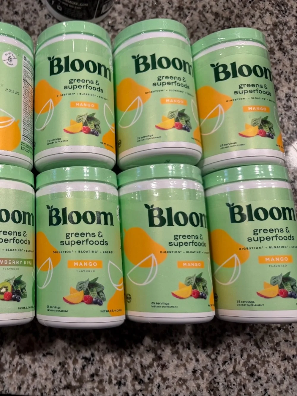 LOT OF 12 Bloom Nutrition Greens & Superfoods Powder  -Free shipping - PLZ  READ